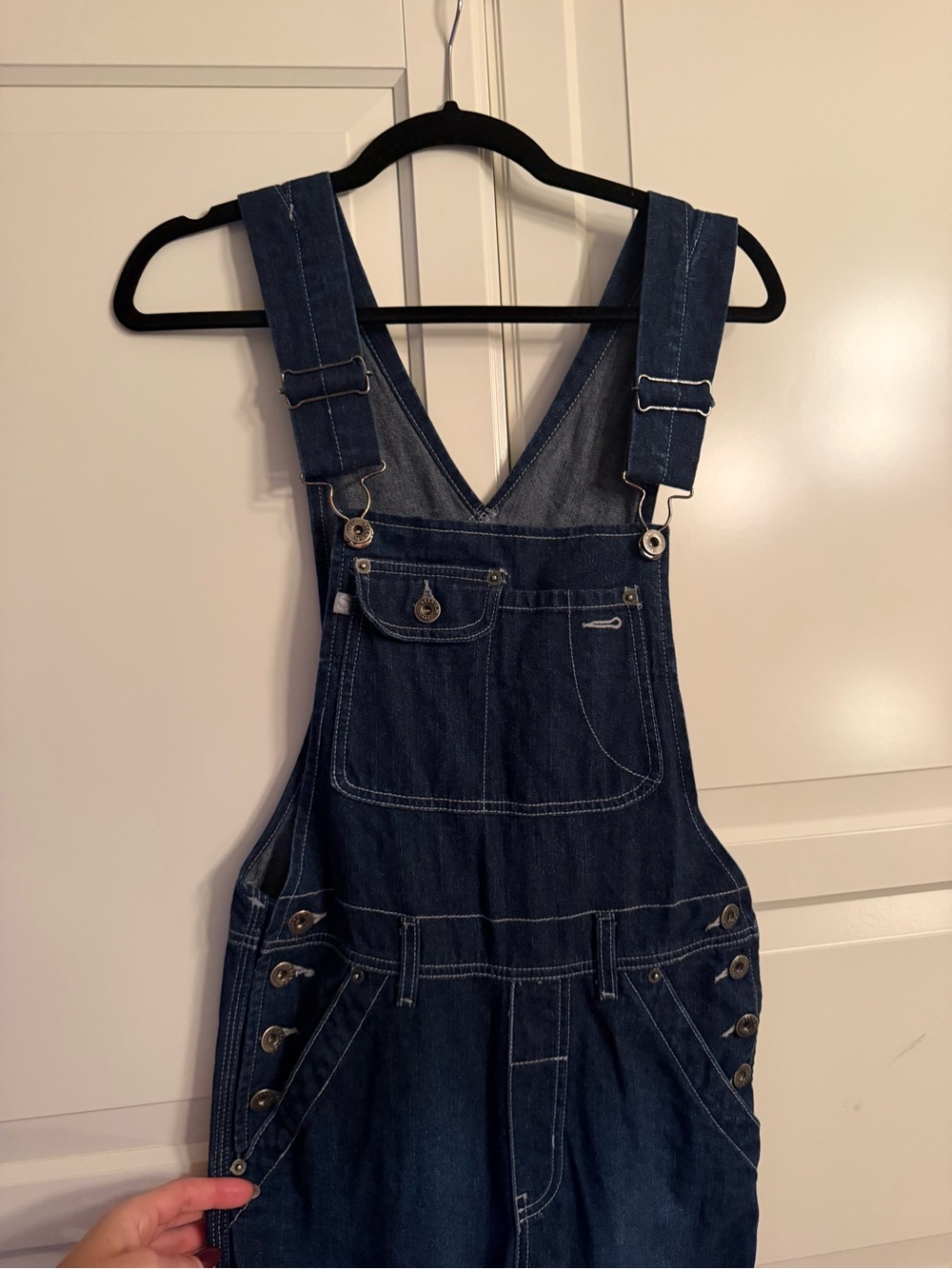 Silver Jeans Dark Blue Denim Women's Overalls - size 3/31